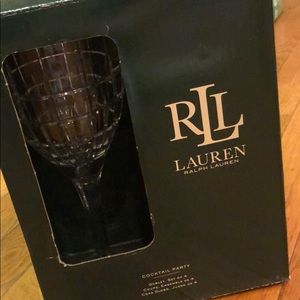 Lauren Ralph Lauren cocktail party wine glasses